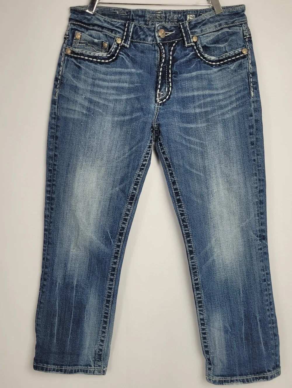 Miss Me Boyfriend Cropped Capri JB1026P4 Jeans Size 29